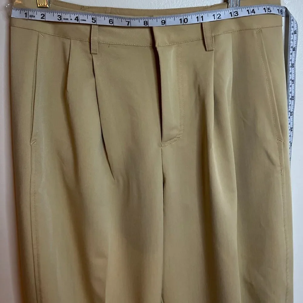 Free People Zoey Tapered Trousers Size 8 in Mustard Seed Color